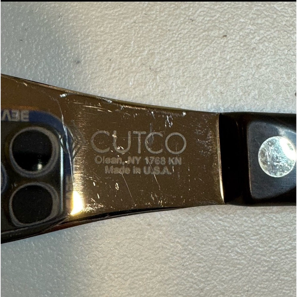 Cutco Classic Brown‎ Spatula Spreader 1768 Kitchen Serrated Knife Made In USA - Picture 7 of 7